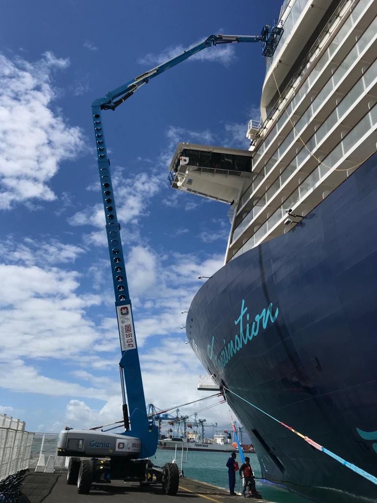 Photo chantier Nacelle Automotrice Articulée Génie 4